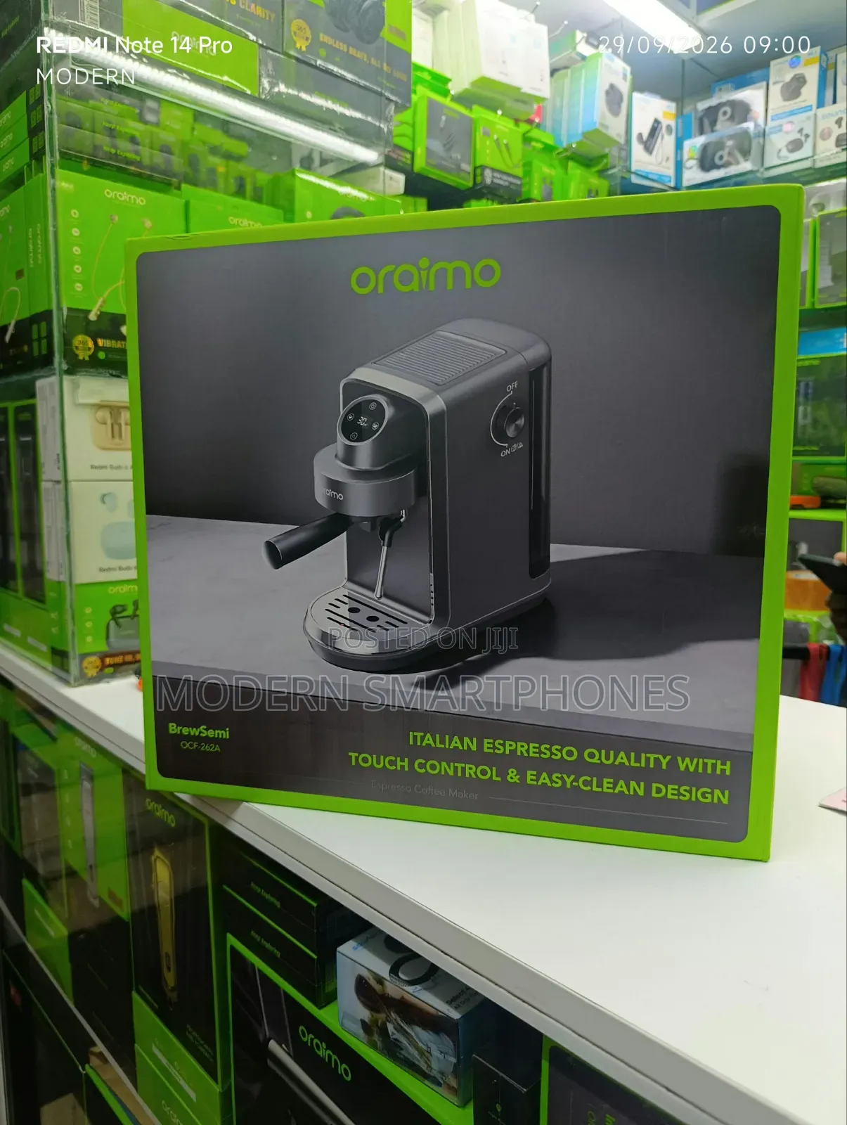 Oraimo BrewSemi Professional Powerful Espresso Coffee Maker