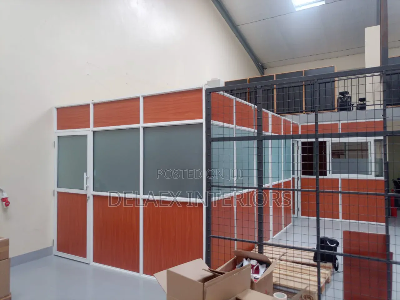 Board and Frosted Glass Partitions