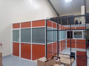 Board and Frosted Glass Partitions