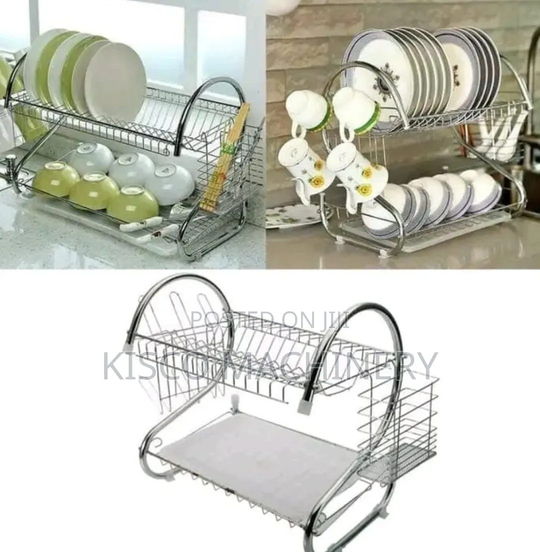 2 Layer Stainless Dish Rack