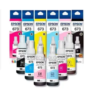Epson 673 Light Cyan (LC) Original Ink Bottle Box