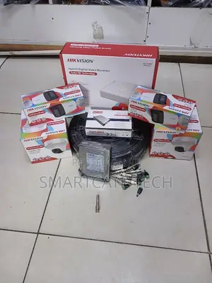 4 Channel Hikvision CCTV Camera Kit With 2-Way Audio Full Color