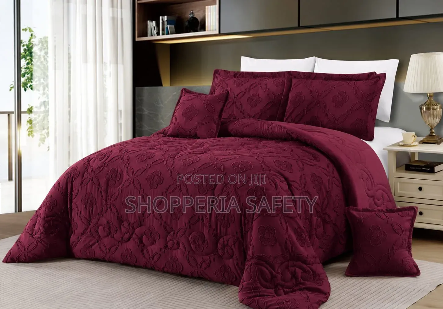 Luxury Tufted Wave Duvet Cover Set
