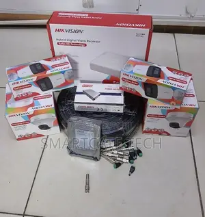 4 Channel Hikvision Security Camera System | Full Color + Audio