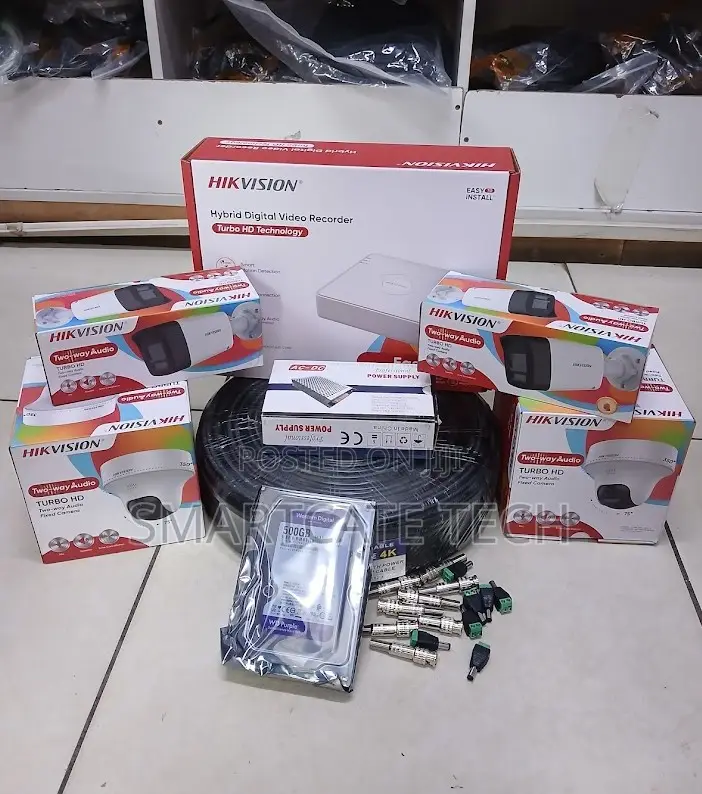 Hikvision 4 Channel Camera System With Full Color Night Vision