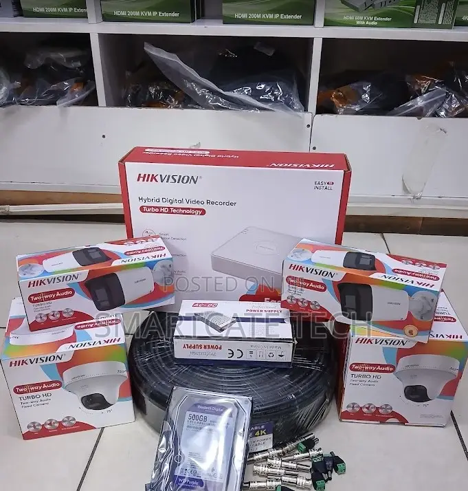 Hikvision 4CH Security Camera Kit | 2-Way Audio Full Color