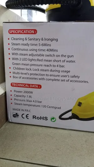 Professional 2000w Steam Cleaner/Heavy Duty Cleaner