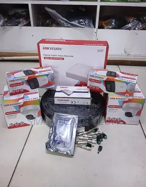4 Channel Hikvision CCTV Set With Color Night Vision Audio