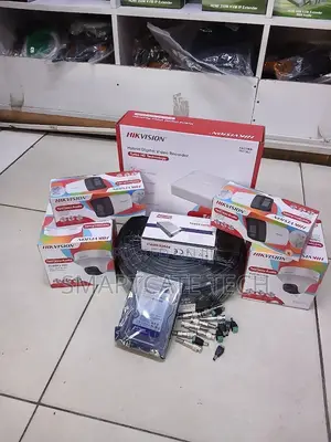 4 Channel Hikvision CCTV Camera Kit – 2 Dome 2 Bullet Full Color