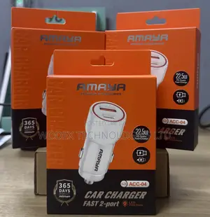 Amaya ACC-04 22.5W Fast 2-Port Car Charger