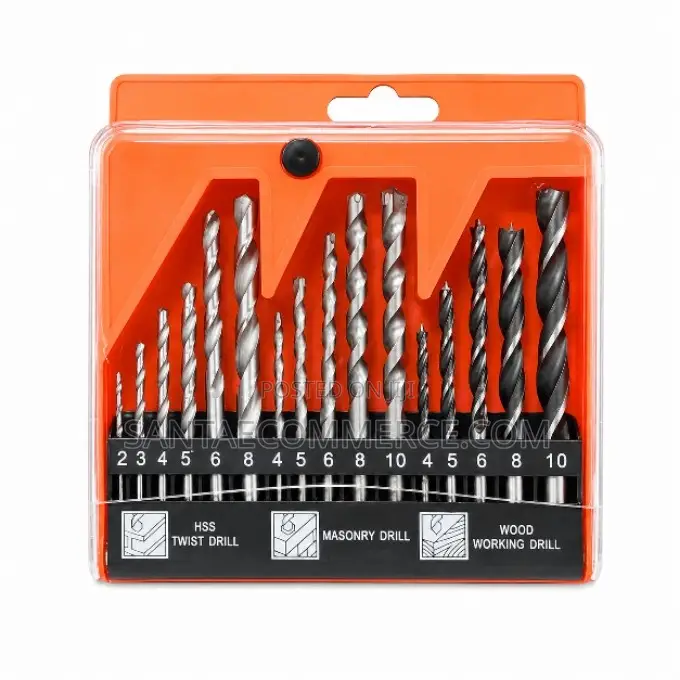 16-Piece Multi-Purpose Drill Bit Set