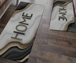 2Pcs Non Slip Modern Kitchen Mats