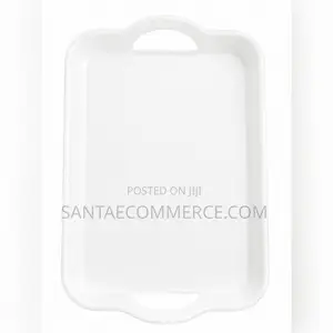 White Plastic Serving Tray