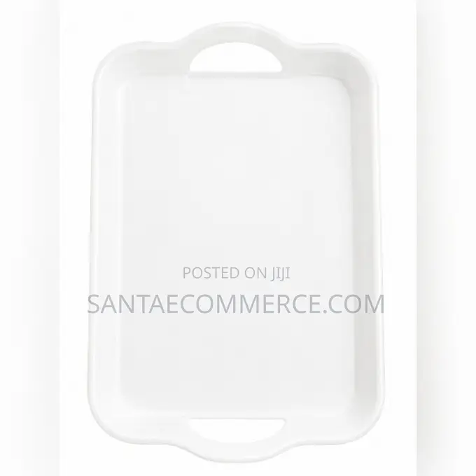 White Plastic Serving Tray