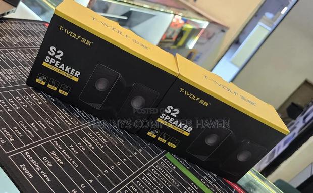 Twolf S2 USB 2.0 Desktop LaptopSpeakers–Compact Multimedia SoundSystem - main view