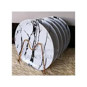 Ceramics Beautiful White Dinner Plates,set of 6 PCS