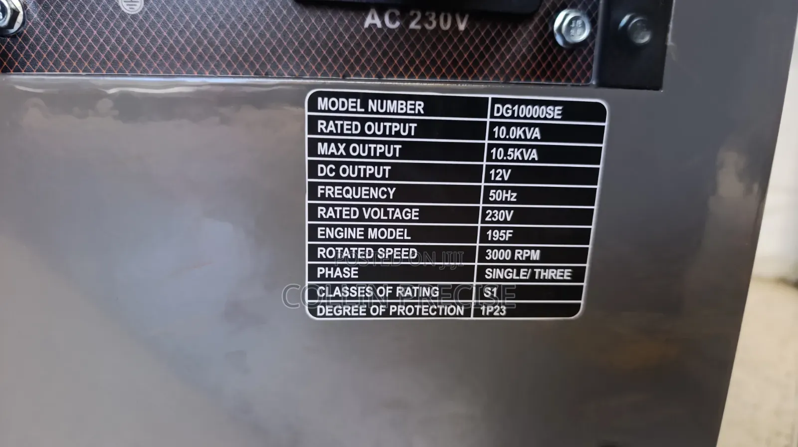 Cigma Single/Three Phase 10Kva Silent Diesel Generator
