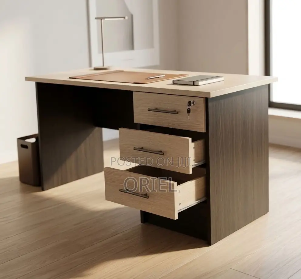 120CM Office Study Desk : Study Table With Drawers