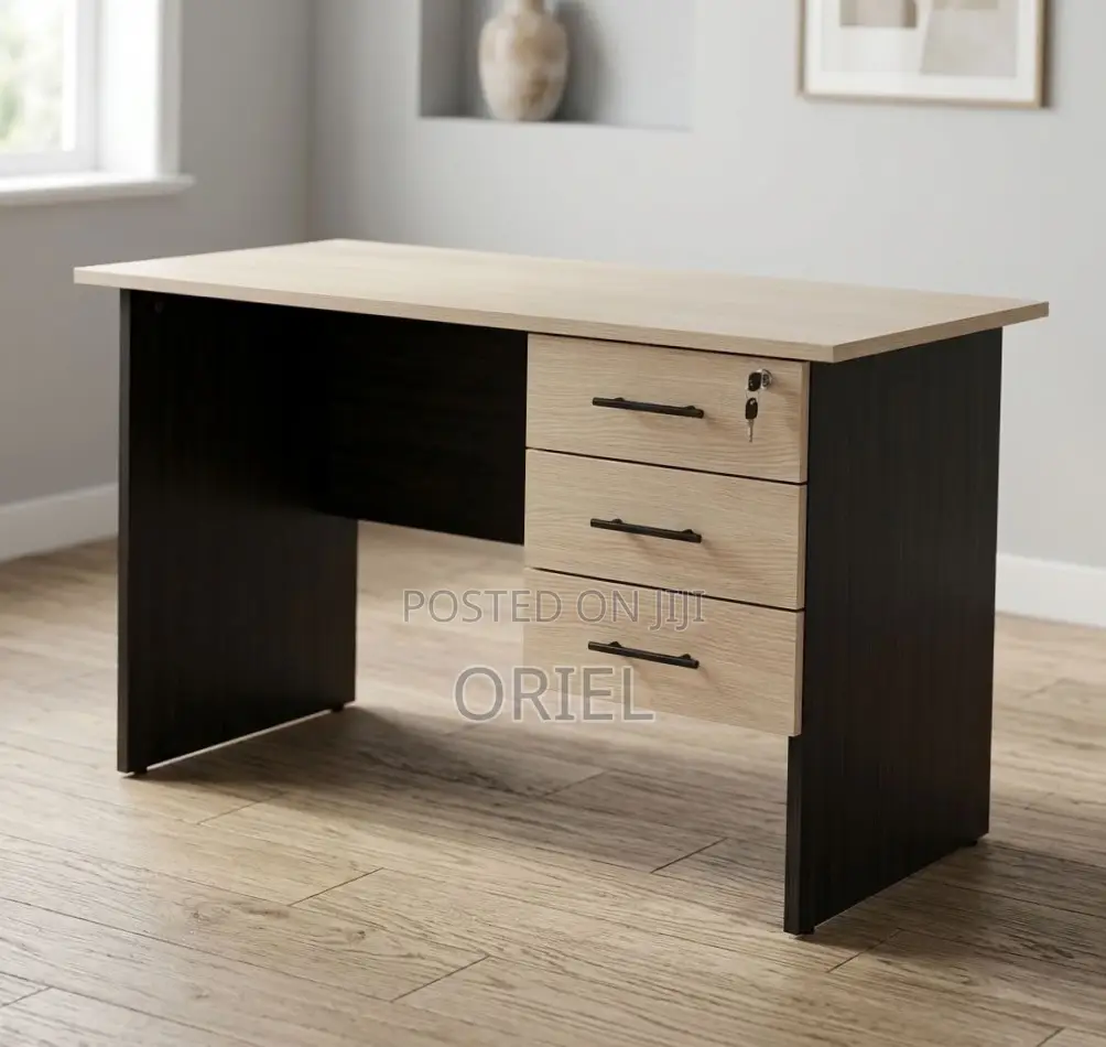120CM Office Study Desk : Study Table With Drawers