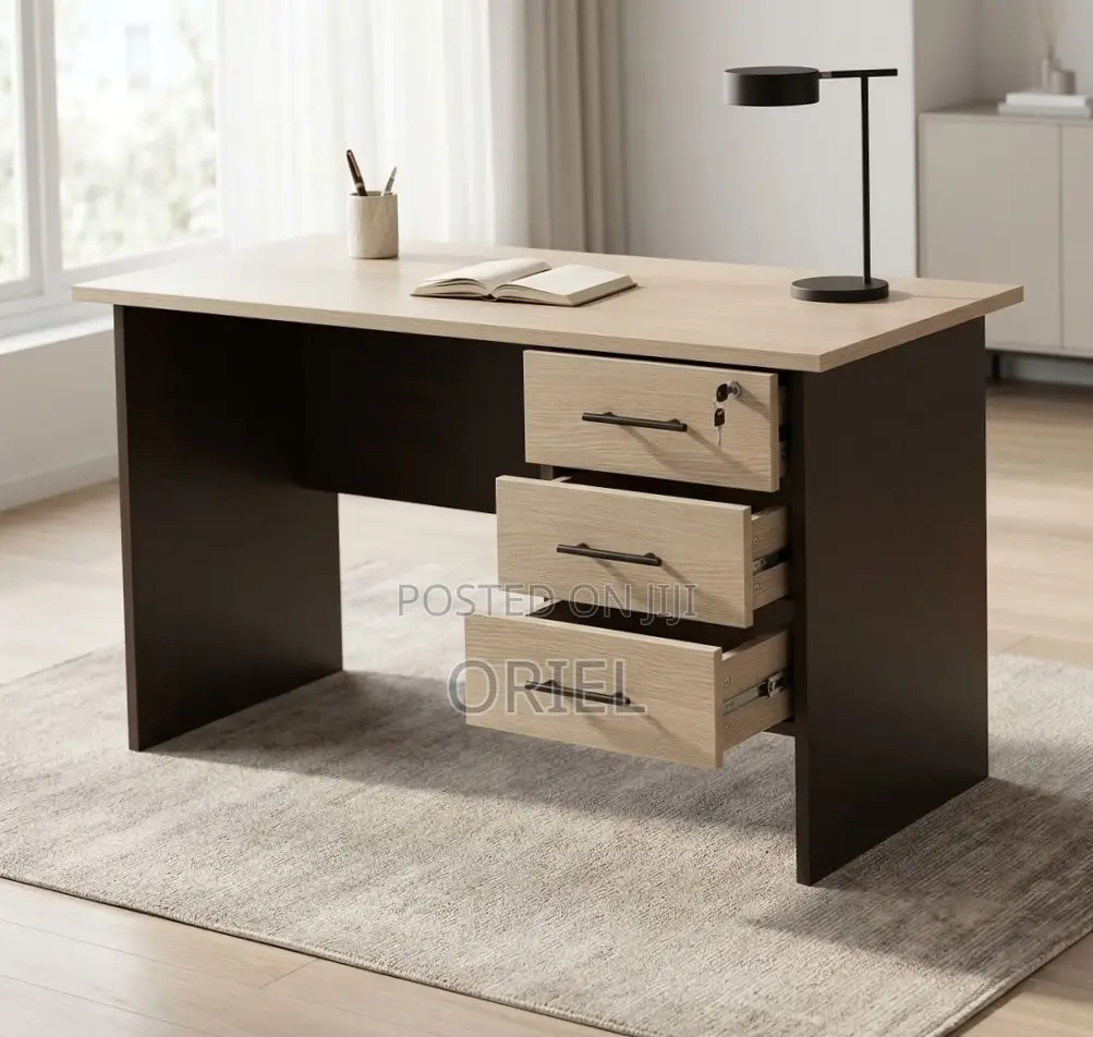 120CM Office Study Desk : Study Table With Drawers