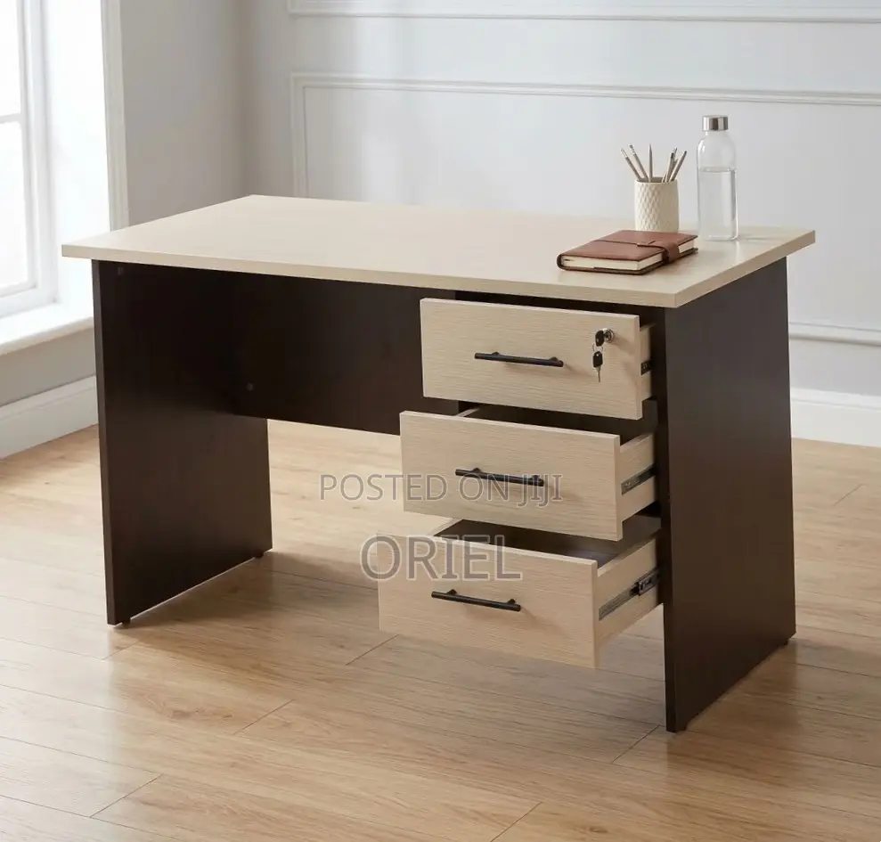 120CM Office Study Desk : Study Table With Drawers