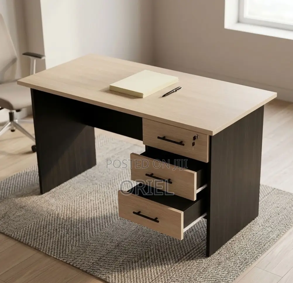 120CM Office Study Desk : Study Table With Drawers