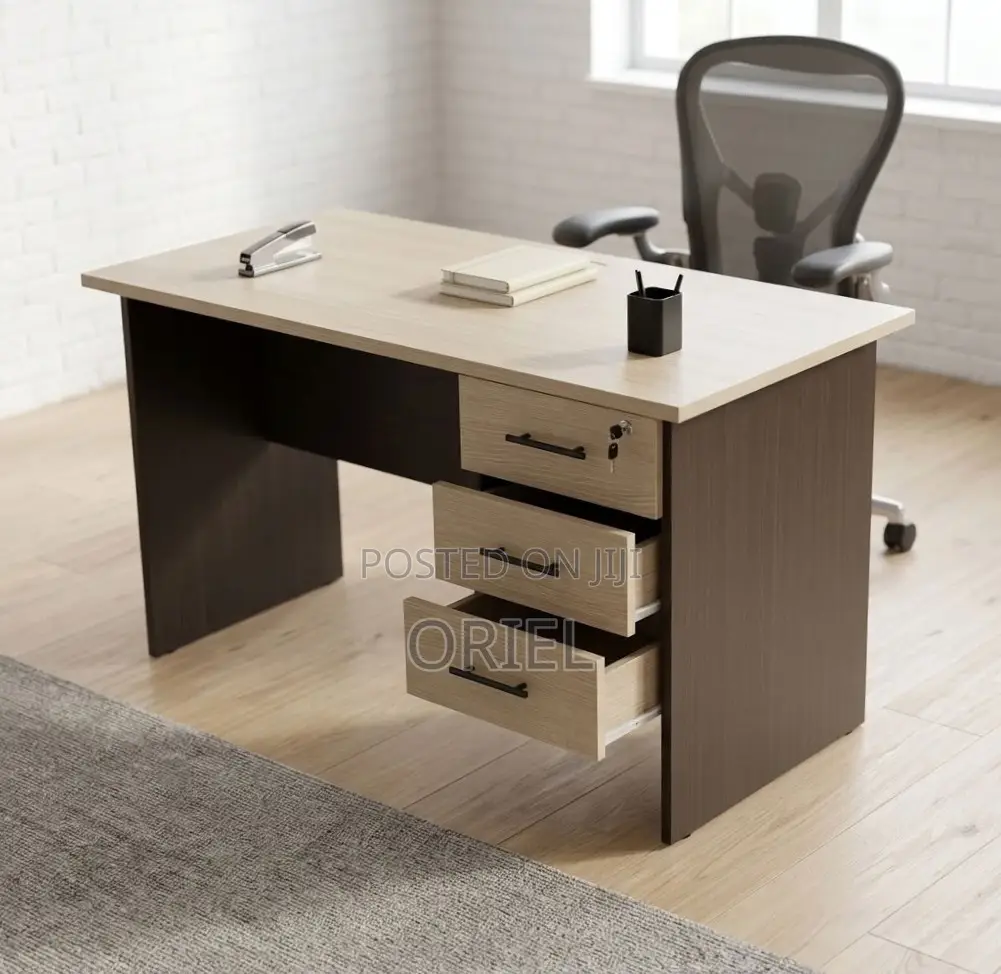 120CM Office Study Desk : Study Table With Drawers