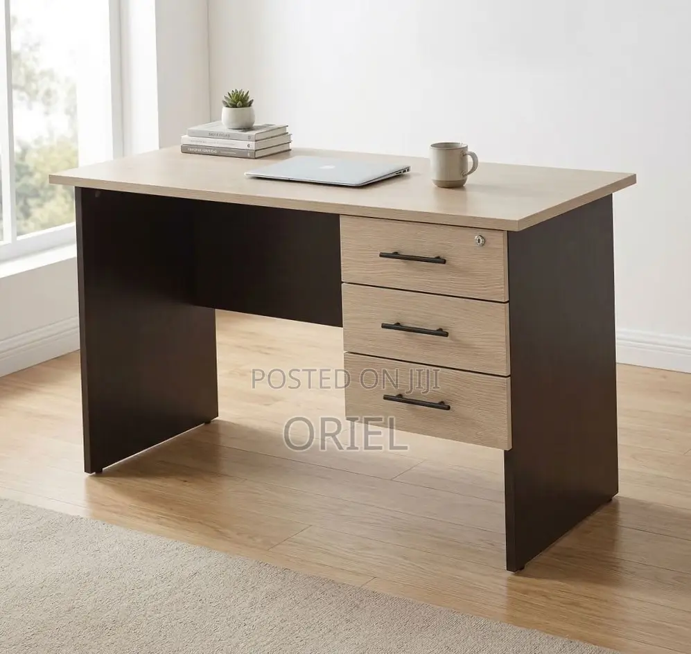120CM Office Study Desk : Study Table With Drawers