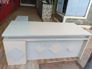Office Desk; Modern L-Shaped Executive Desk