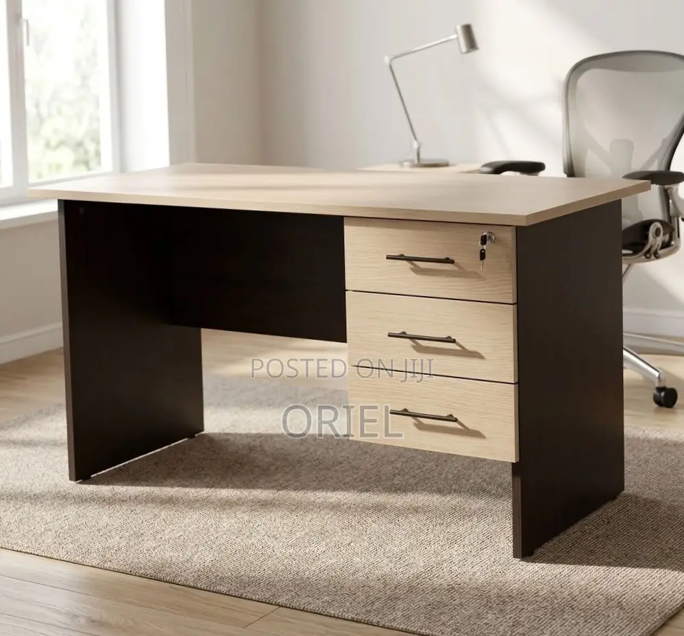 120CM Office Study Desk : Study Table With Drawers
