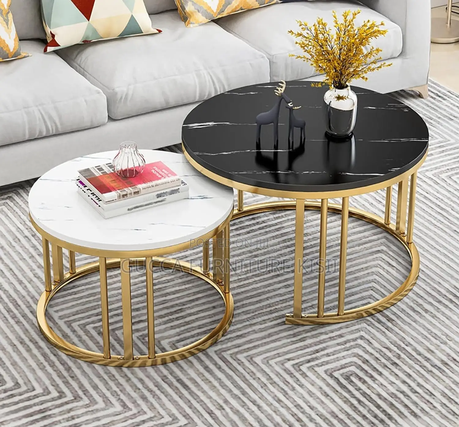 Marble 2-Piece Nesting Coffee Table