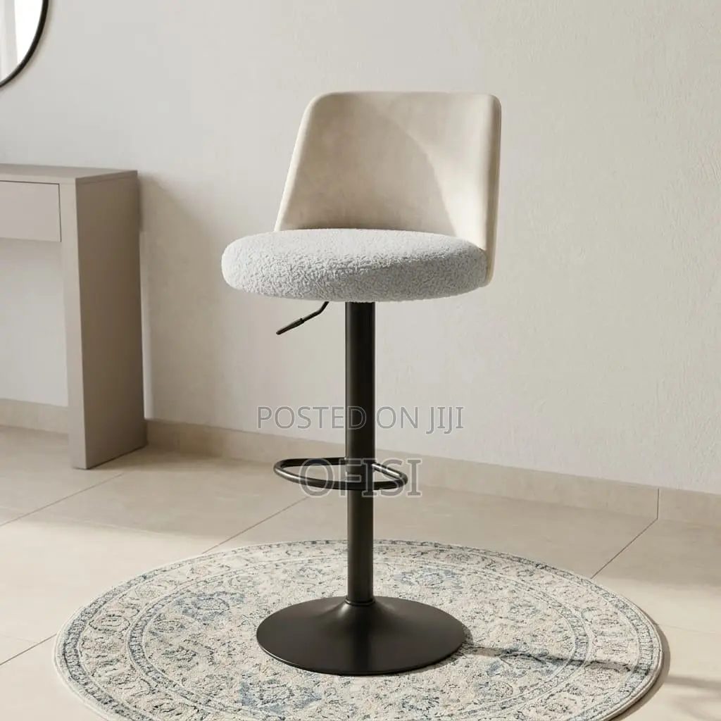Bar Stool; Modern Fabric Adjustable Bar Stool
