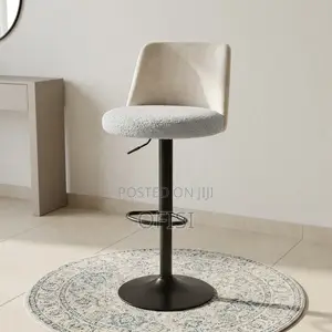 Bar Stool; Modern Fabric Adjustable Bar Stool