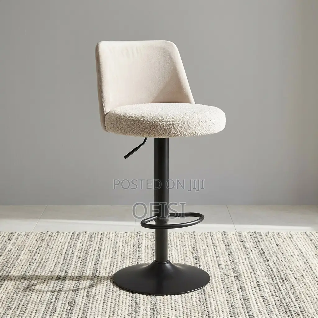 Bar Stool; Modern Fabric Adjustable Bar Stool