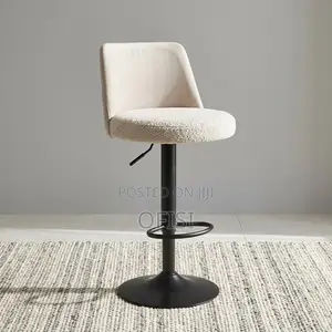 Bar Stool; Modern Fabric Adjustable Bar Stool