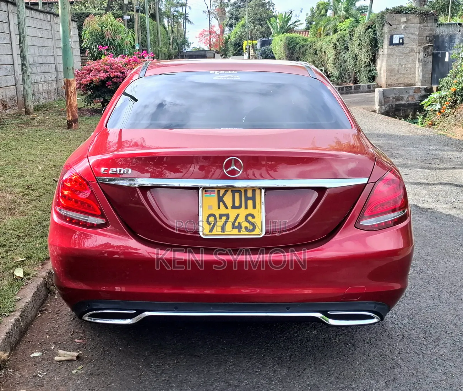 Mercedes-Benz C200 2014 Red