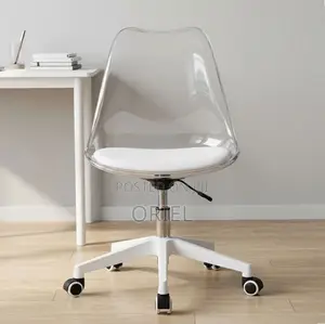Office Chair : Clear Acrylic Swivel Chair