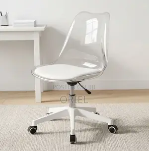 Office Chair : Clear Acrylic Swivel Chair