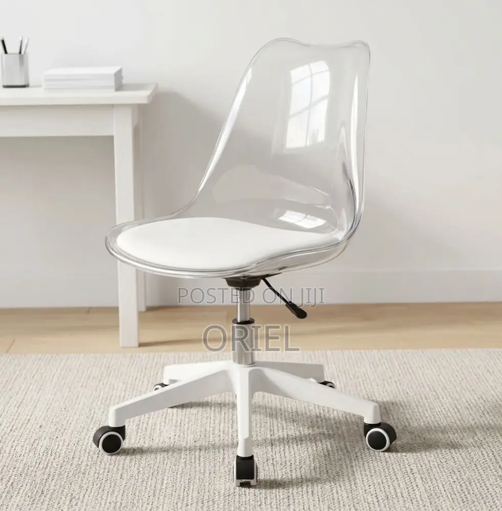 Office Chair : Clear Acrylic Swivel Chair