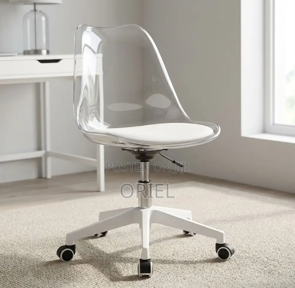 Office Chair : Clear Acrylic Swivel Chair