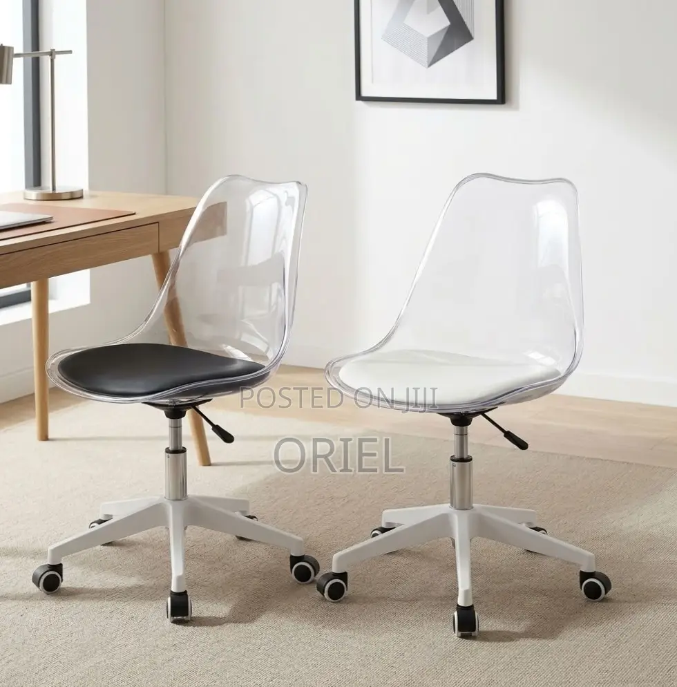 Office Chair : Clear Acrylic Swivel Chair
