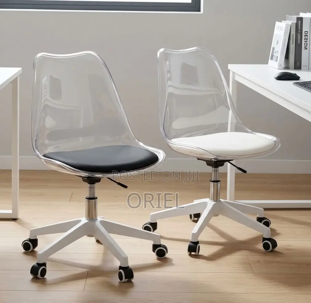 Office Chair : Clear Acrylic Swivel Chair