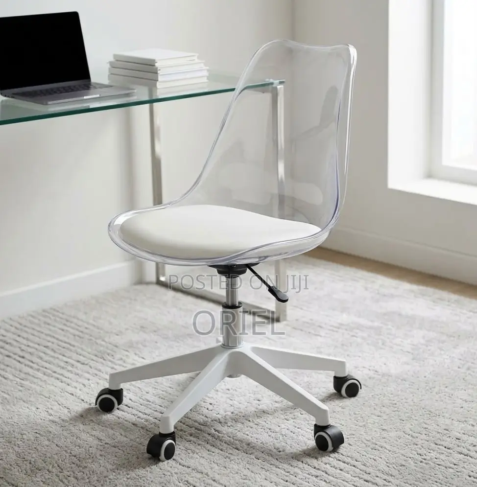 Office Chair : Clear Acrylic Swivel Chair