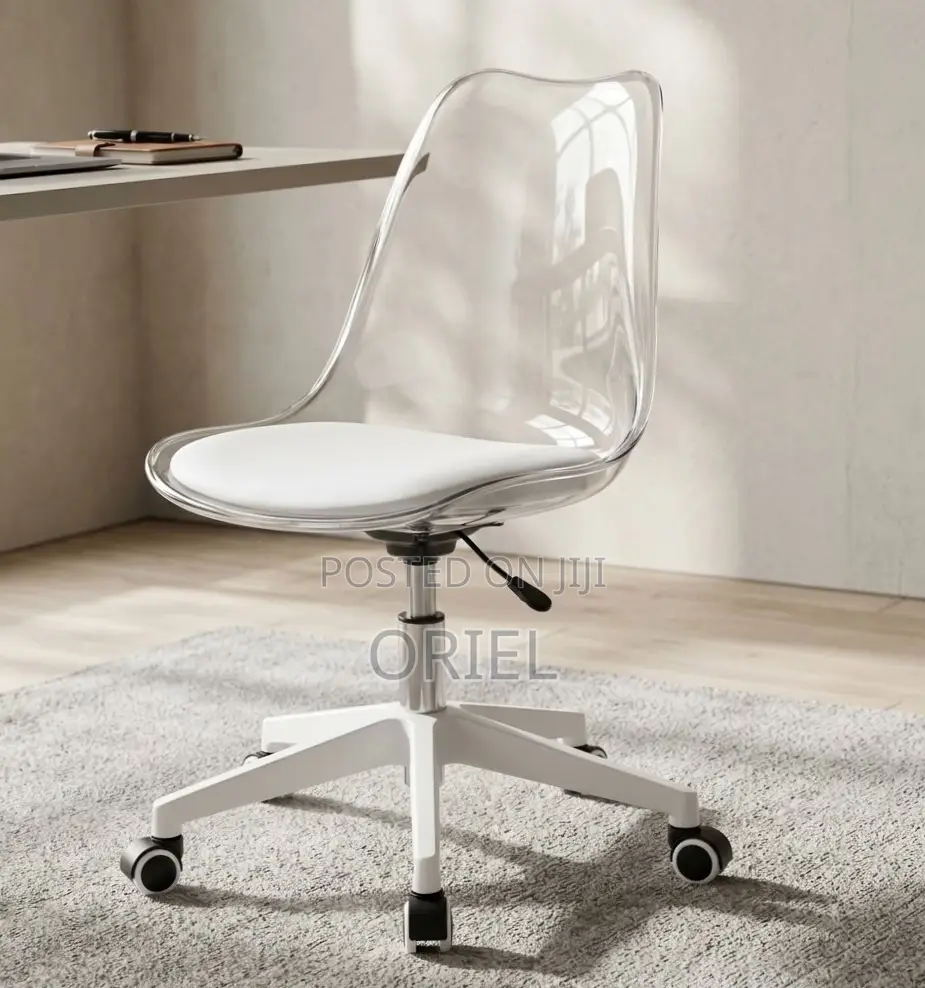 Office Chair : Clear Acrylic Swivel Chair