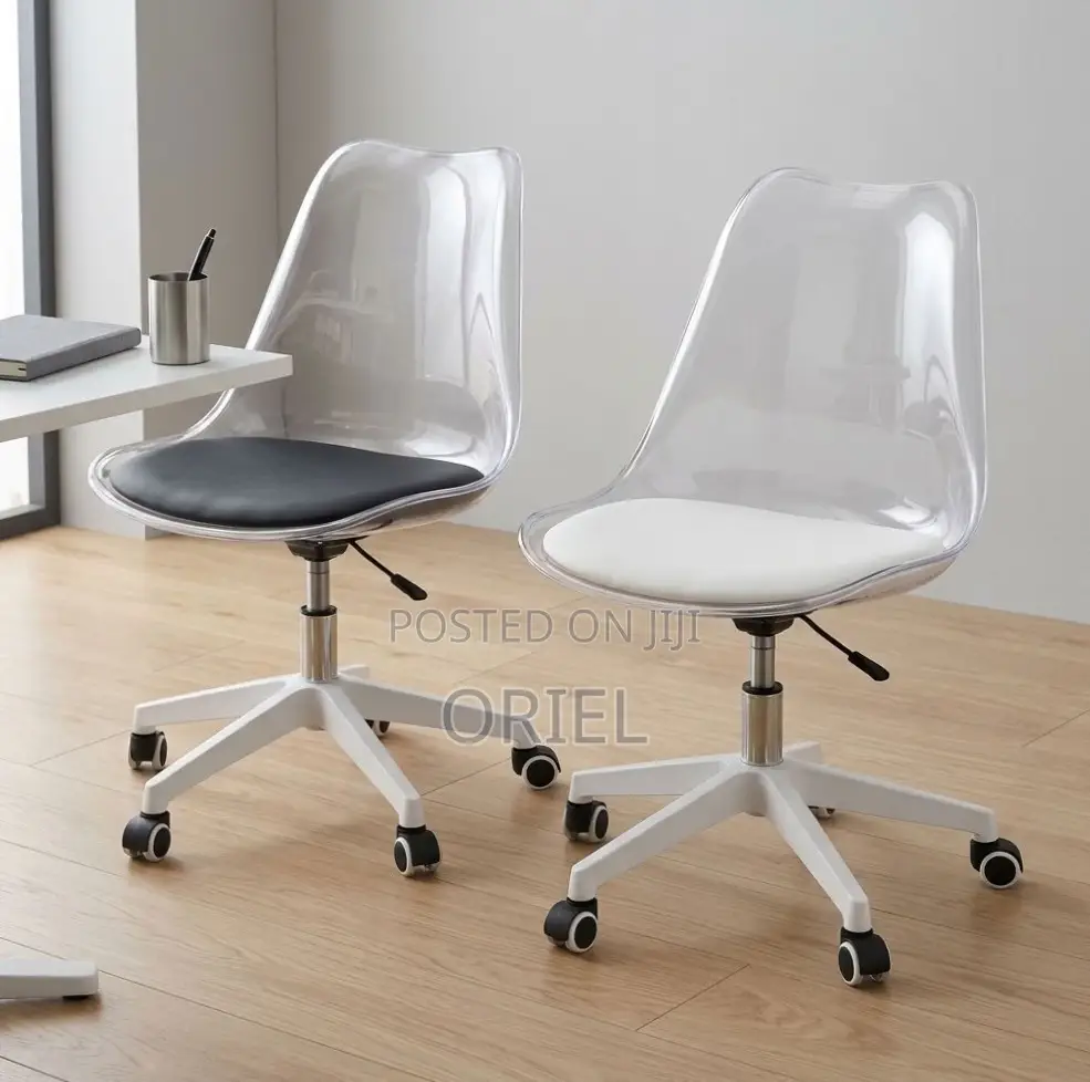 Office Chair : Clear Acrylic Swivel Chair