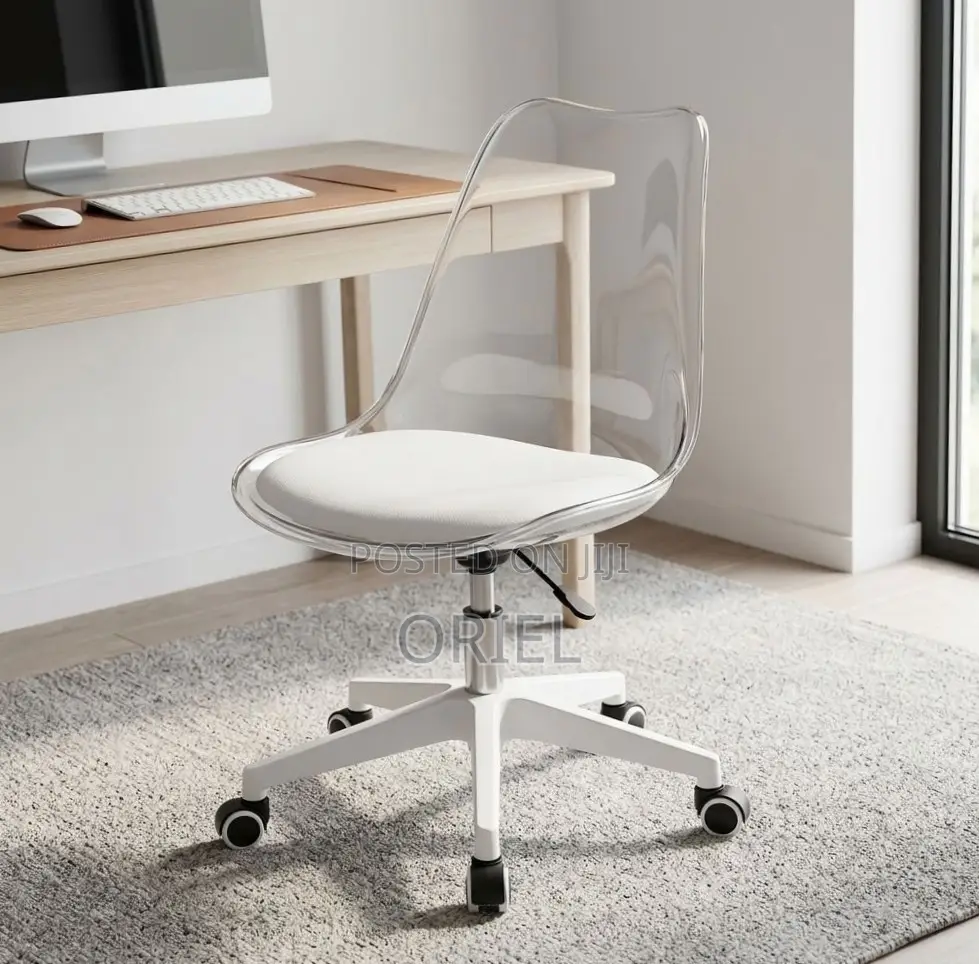 Office Chair : Clear Acrylic Swivel Chair