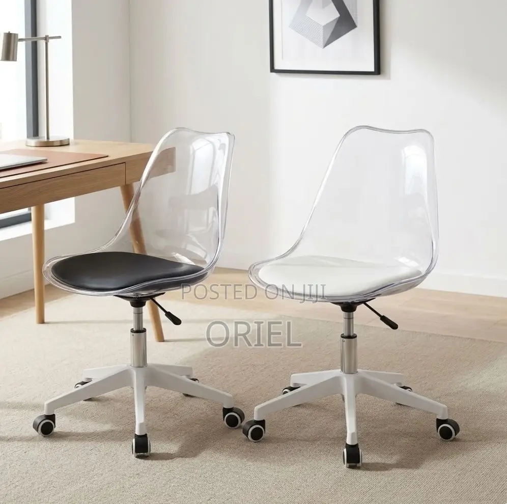 Office Chair : Clear Acrylic Swivel Chair