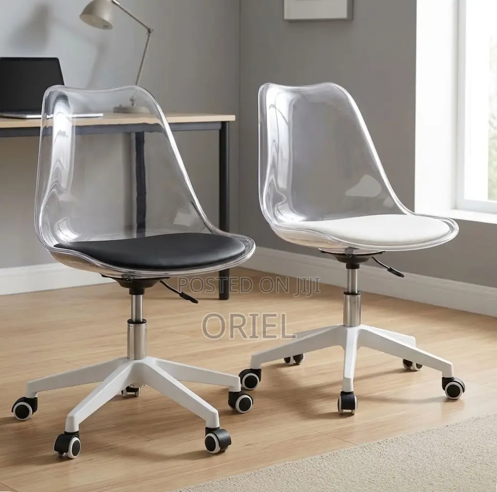 Office Chair : Clear Acrylic Swivel Chair