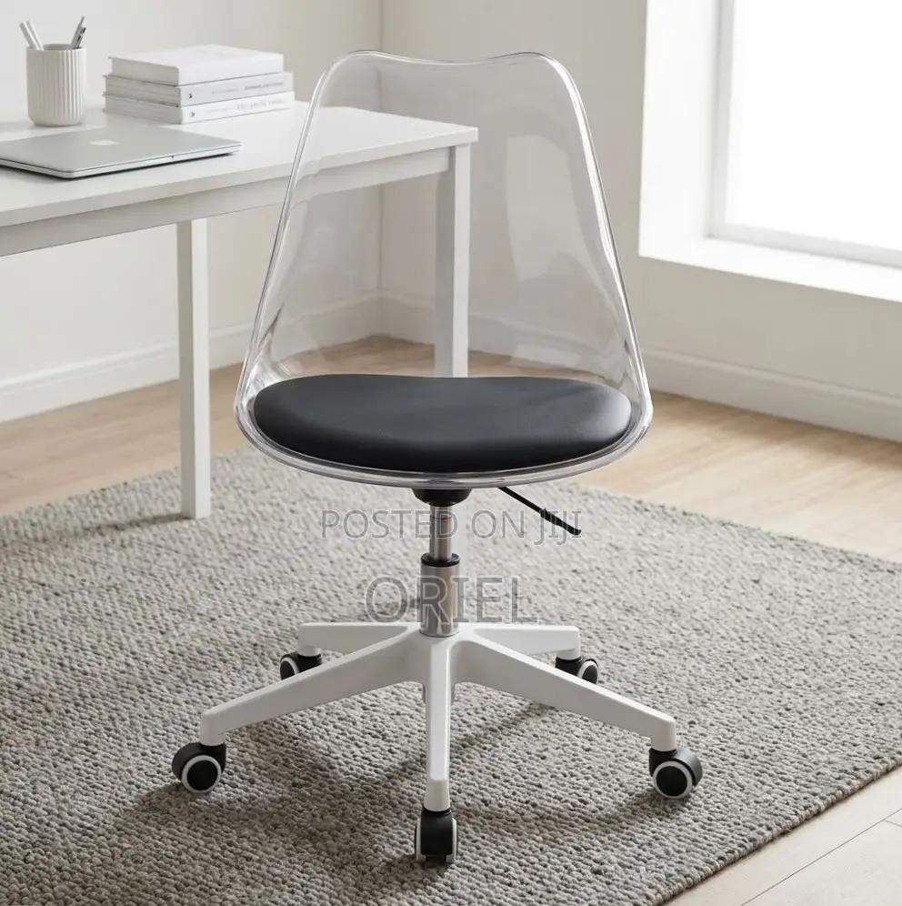 Office Chair : Clear Acrylic Swivel Chair