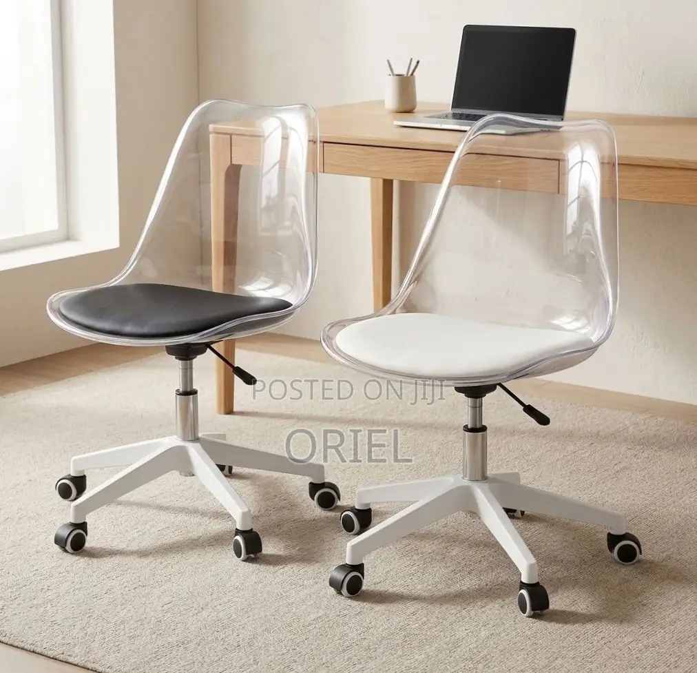 Office Chair : Clear Acrylic Swivel Chair